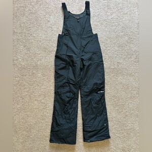 Black Snow Bib Overalls